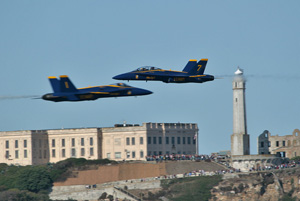 Blue Angels over San Francisco Bay